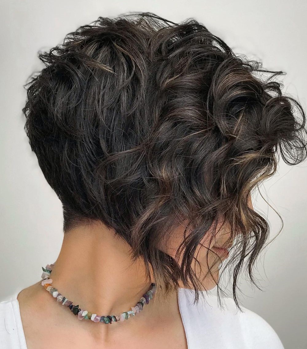 Chin-Length Wavy Bob with Short Back